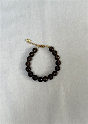 Røgkvarts armbånd Brun By ANTHON 